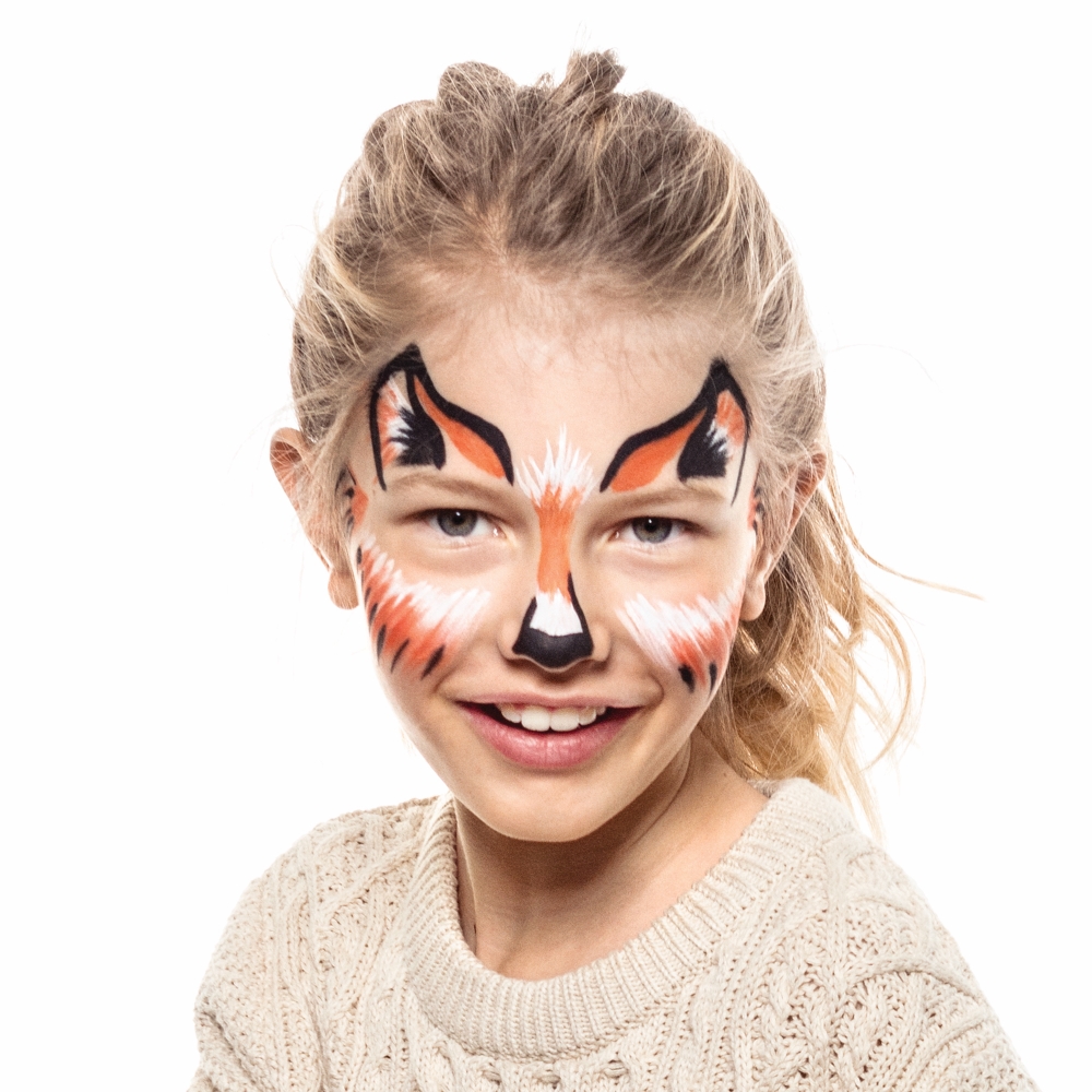 Arctic fox face paint