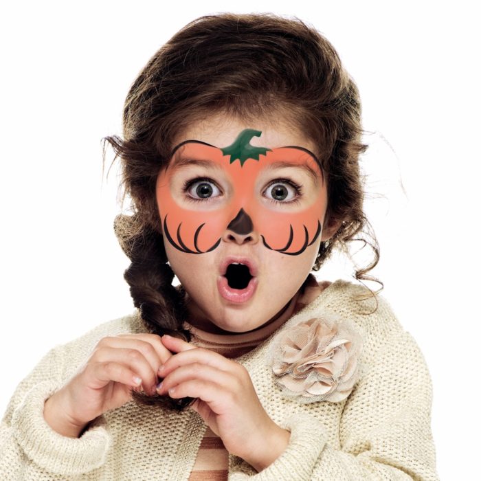 pumpkin girl face stencils