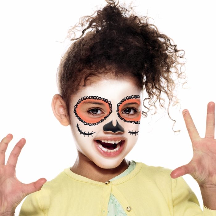 skeleton face paint for girls