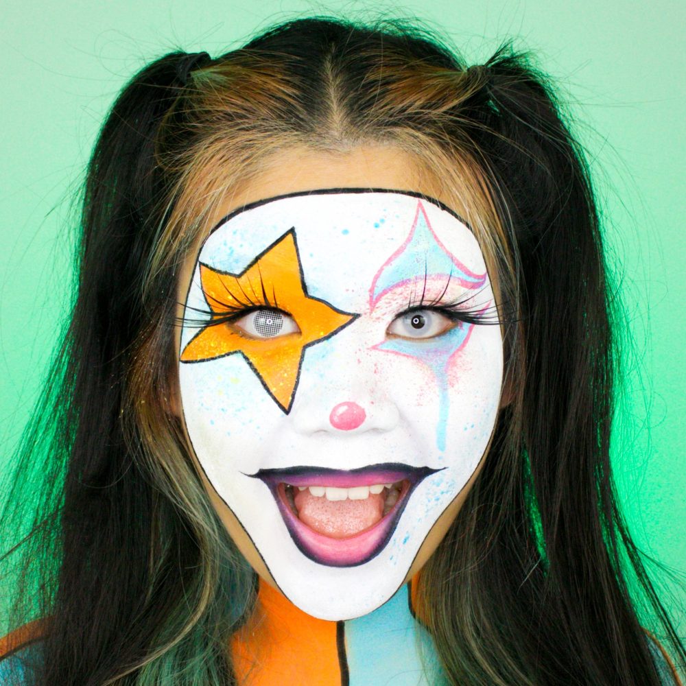 happy clowns face paint