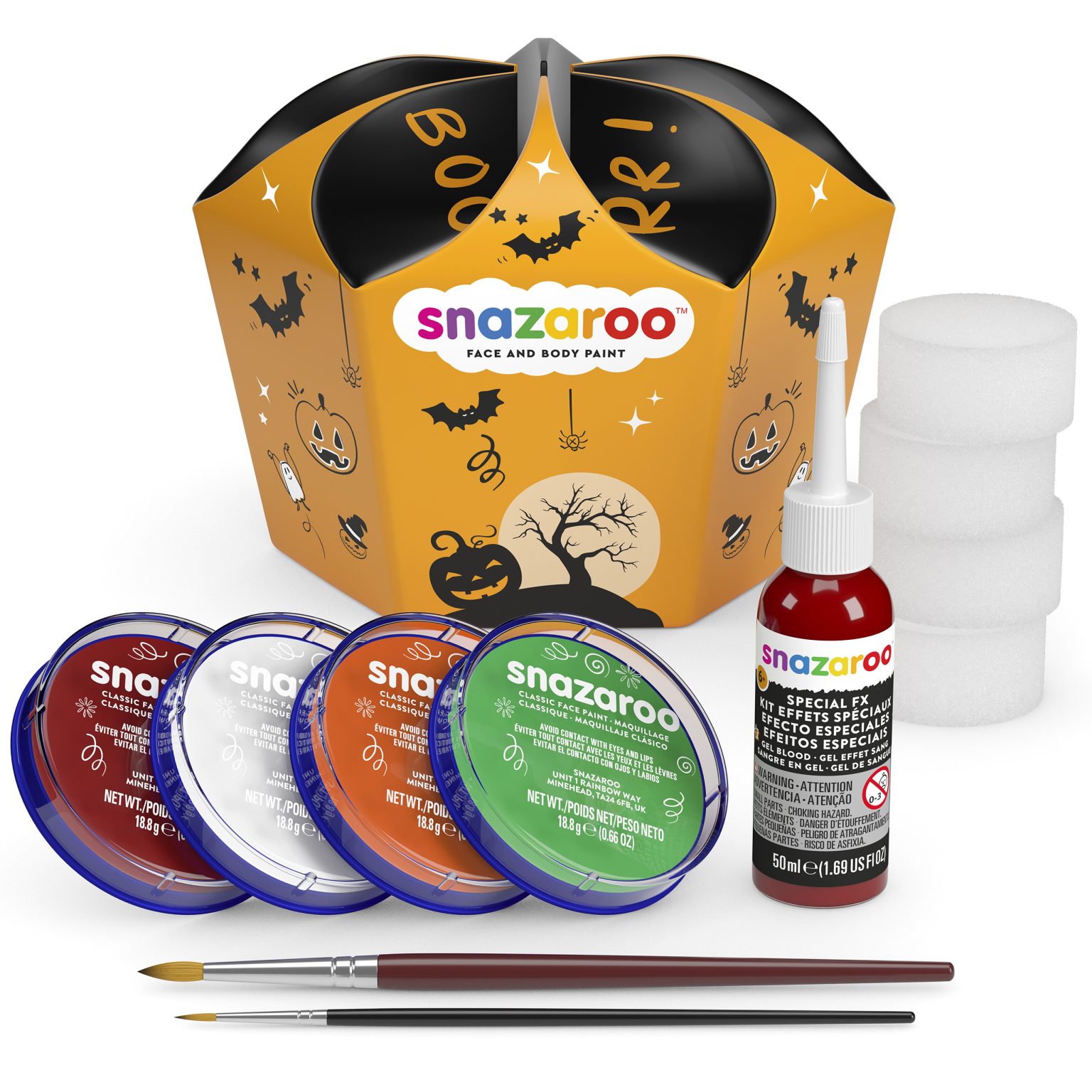 Tiger Face Paint 5 Ideas Snazaroo   Halloween Pumpkin Box Scene 2560x2560 1 1536x1536 