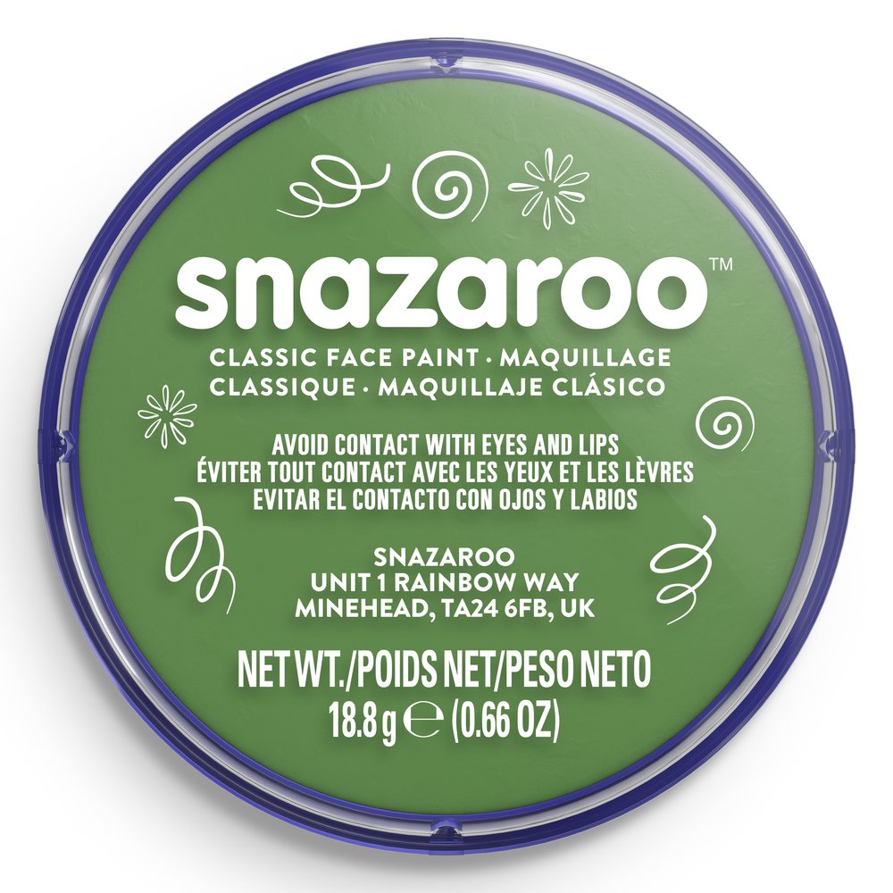 Snazaroo Classic Face Paint - Grass Green, 18ml