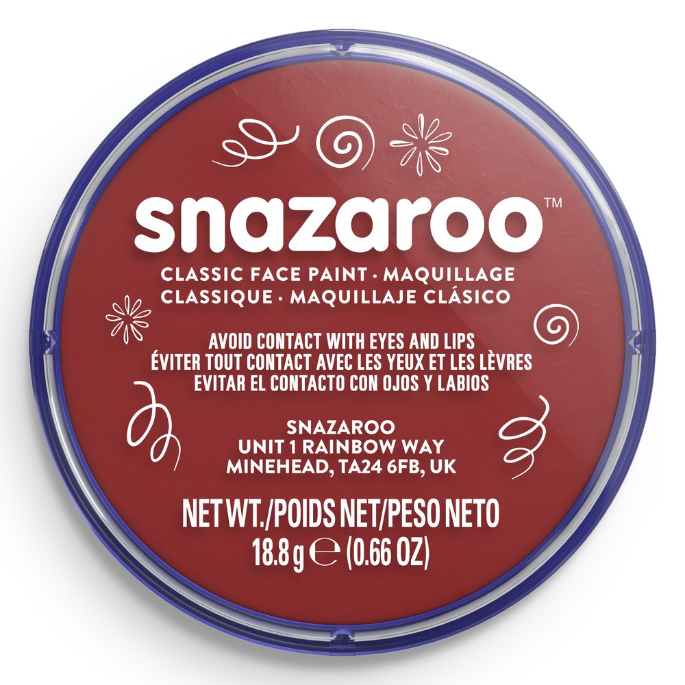 Snazaroo Classic Face Paint - Burgundy, 18ml