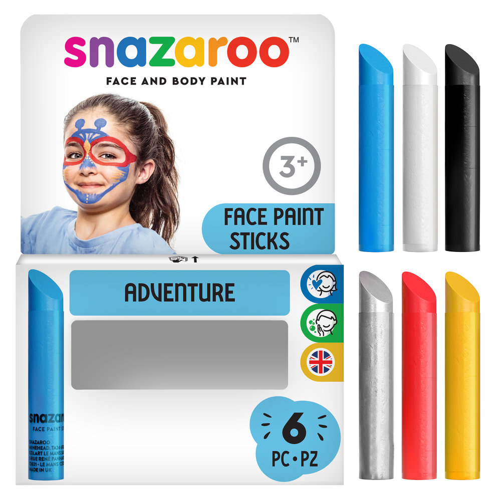 Adventure Face Paint Sticks - Set of 6