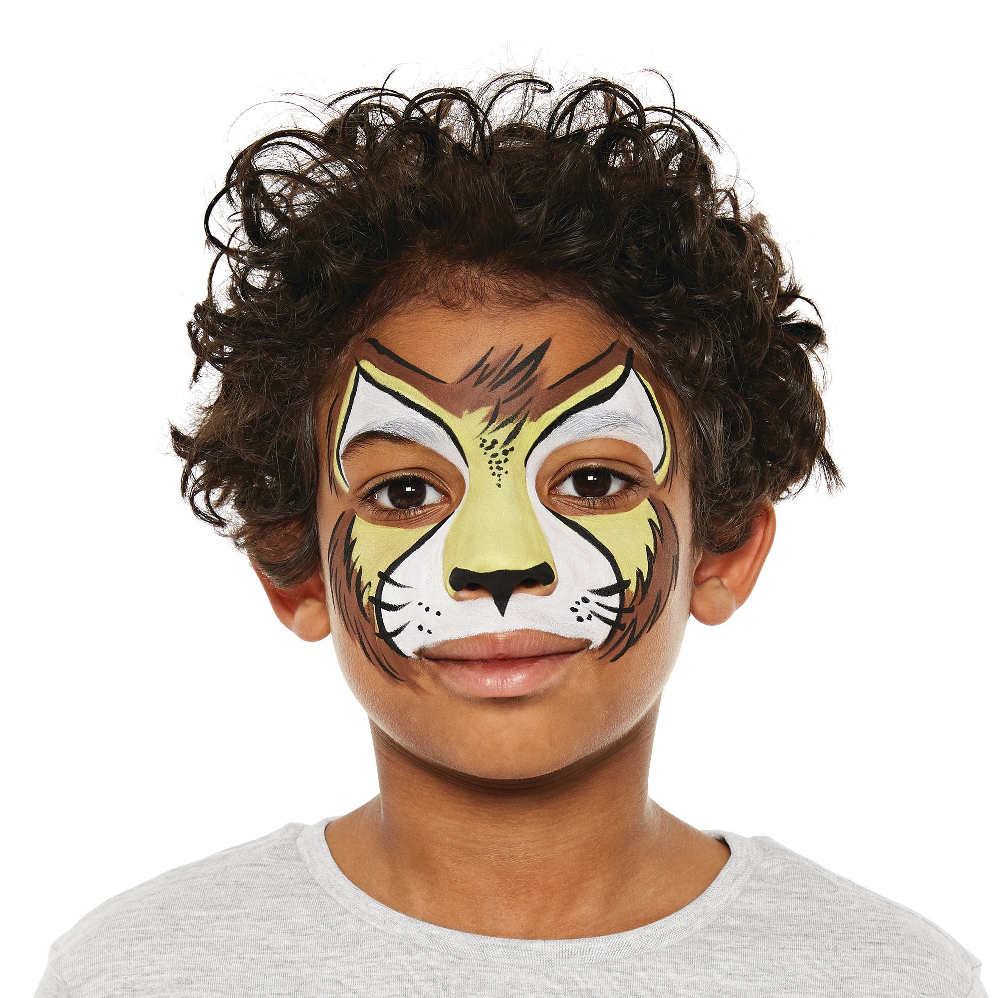 face painting simple lion