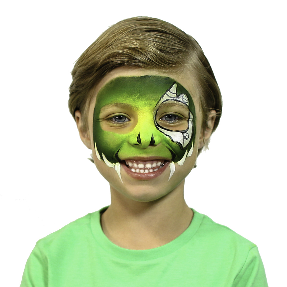 Cyber Raptor Face Paint Guide - Halloween Face Paint Idea | Snazaroo - NA