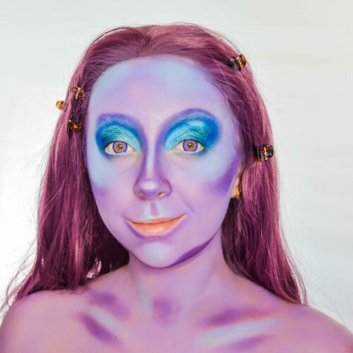 Easy DIY mermaid makeup ( face painting tutorial / halloween