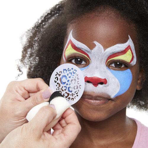 Haofy Face Paint Stencils 12 Sheets Easy to Clean Facial Makeup Template for